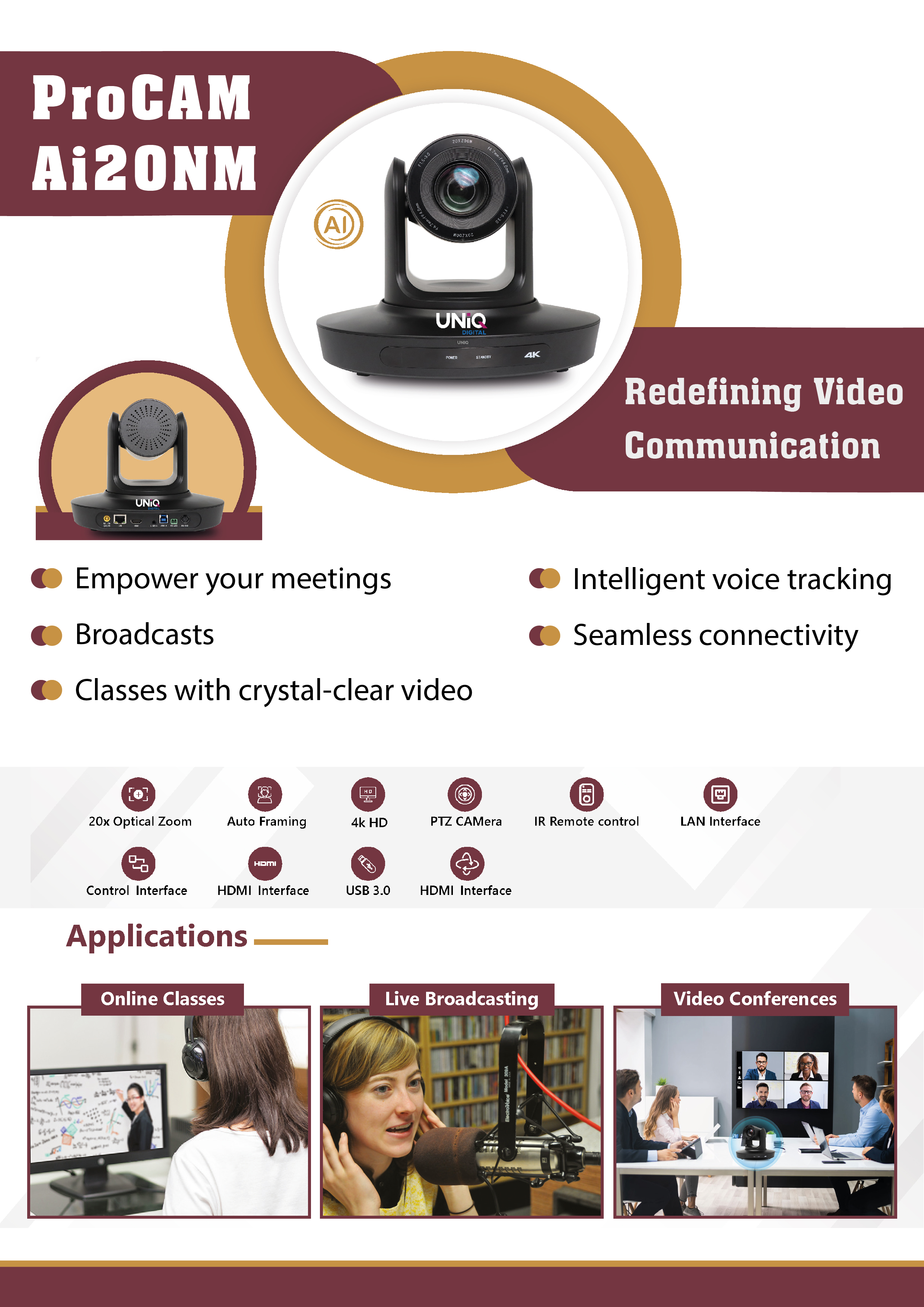 UNIQ Meet 4K AI Camera